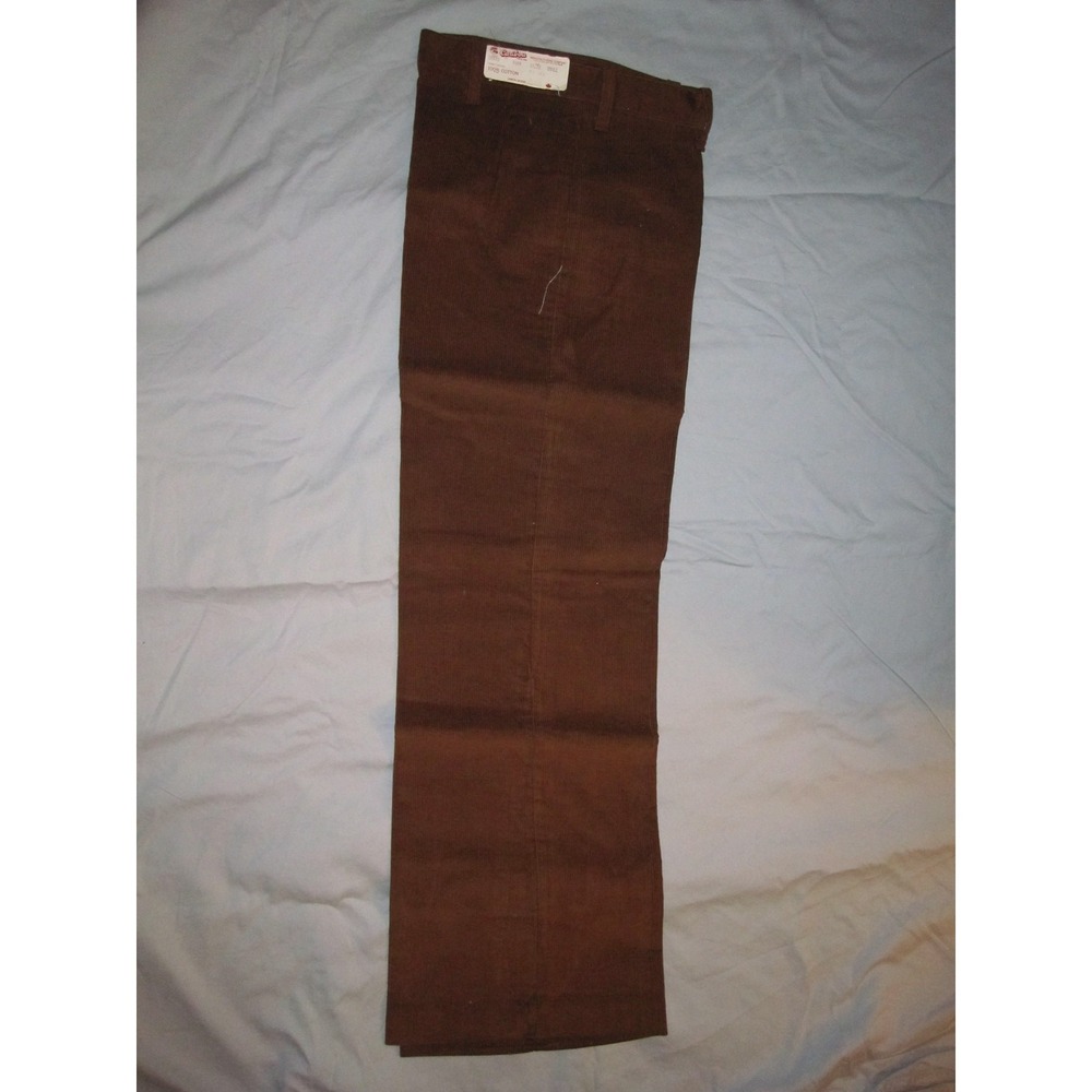 70's Vintage Caribou Cord Corduroy Pants Womens 11/12 29" Waist Dark Brown Jeans